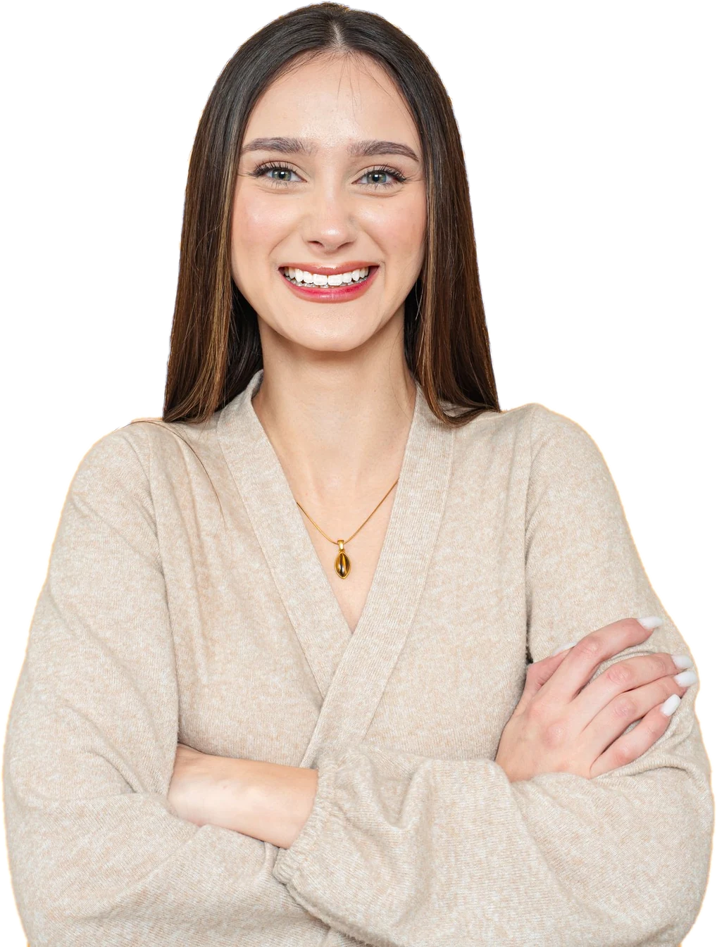 A person smiling