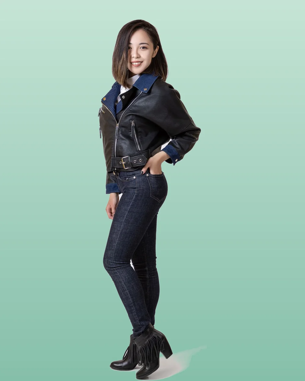 A person smiling